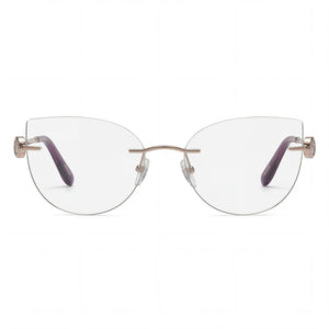 Chopard VCHL27S Cat Eye Eyeglasses for Women — front view, Metal