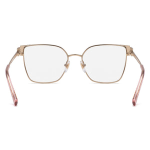 Chopard Vchl58m Square Eyeglasses Women — side view, Gold Acetate temples