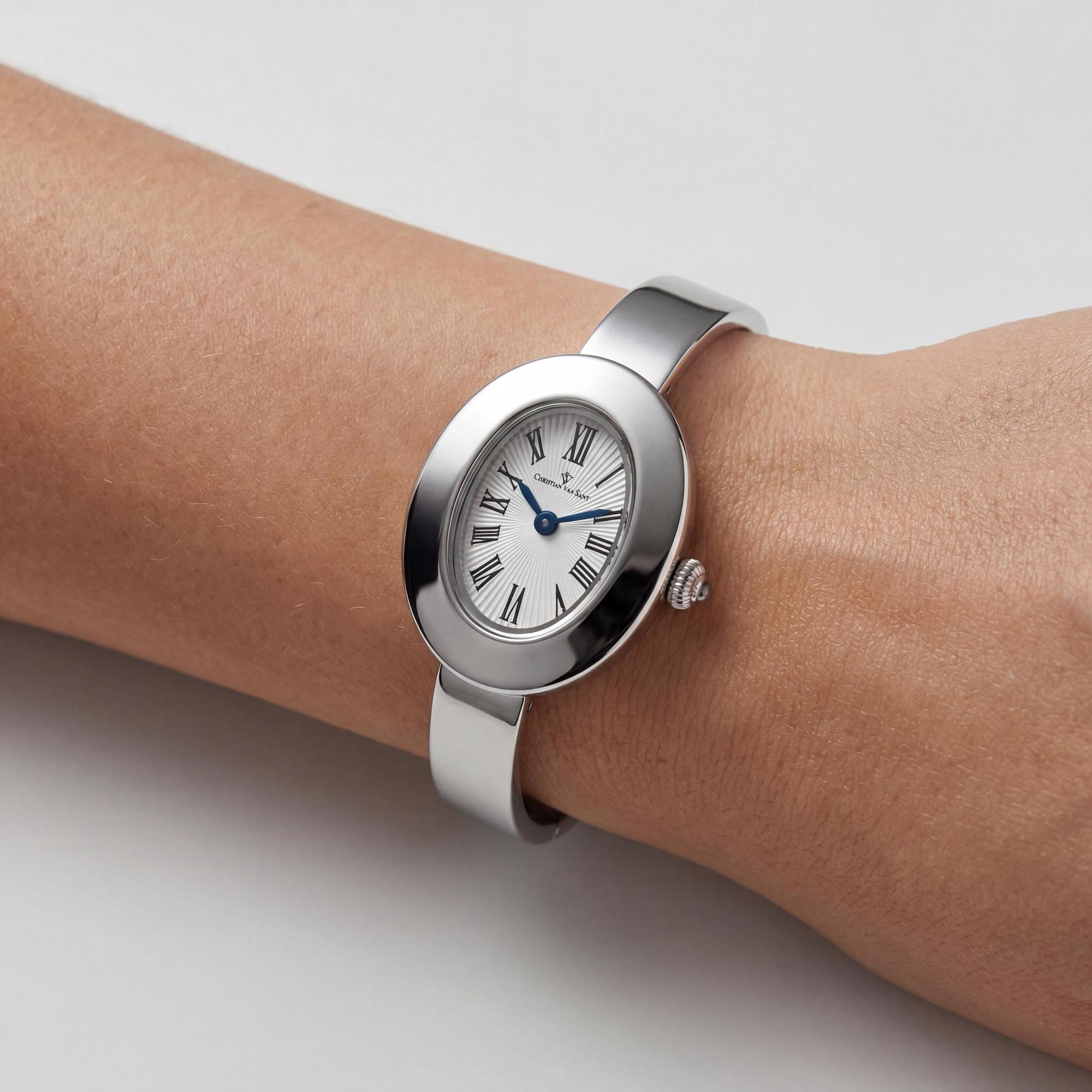 Reloj Christian Van Sant Anora CV4330 para mujer, esfera plateada de 26 mm, Photo 3