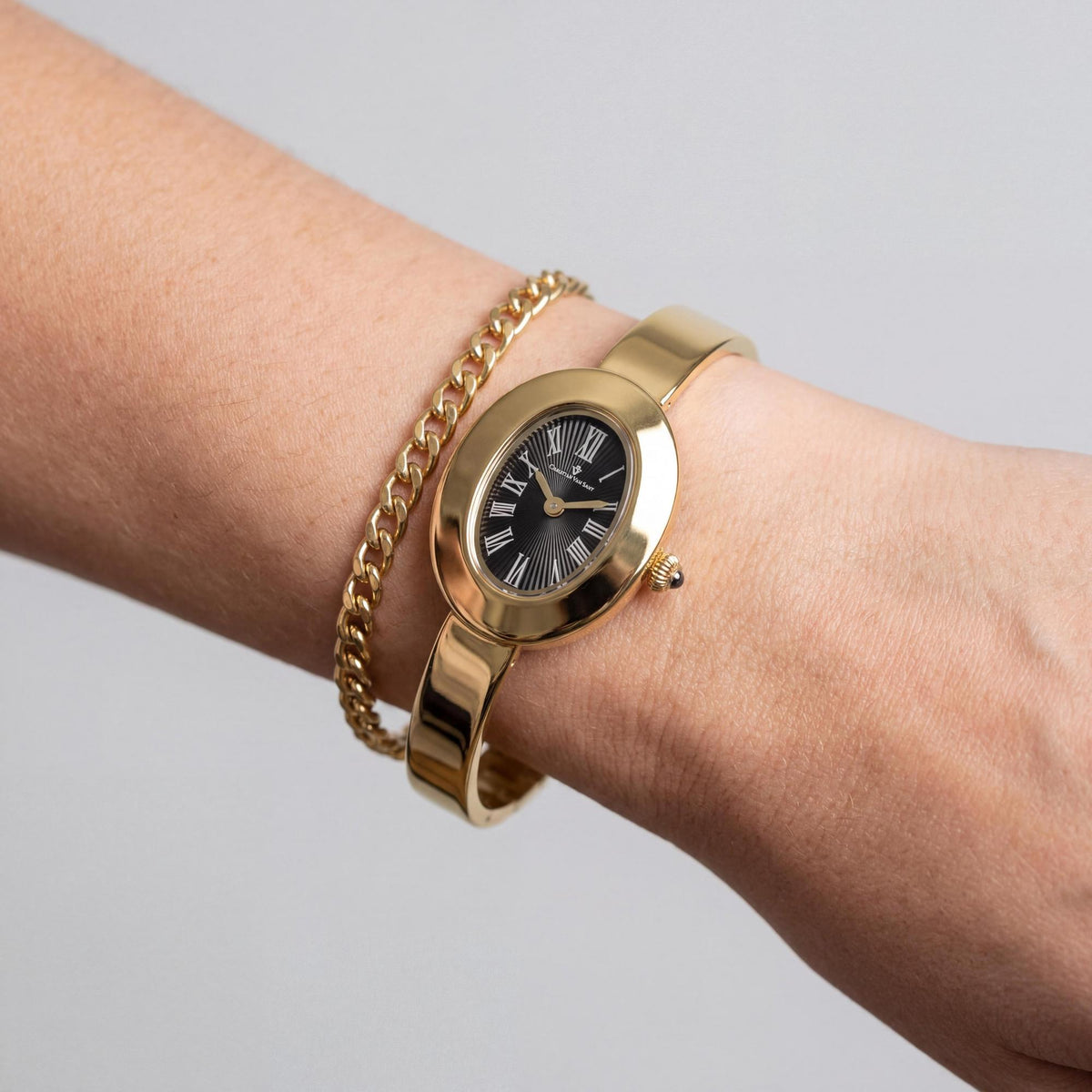 Reloj de cuarzo para mujer Anora CV4335 de Christian Van Sant con caja y pulsera de acero inoxidable negro y resistente al agua hasta 30 m., Photo 4