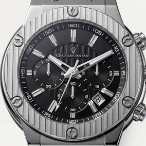 Christian Van Sant Men's Watch — front view, Quartz movement 46mm