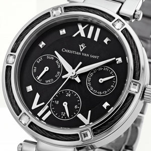 Christian Van Sant Women's Watch — front view, Quartz movement 40mm