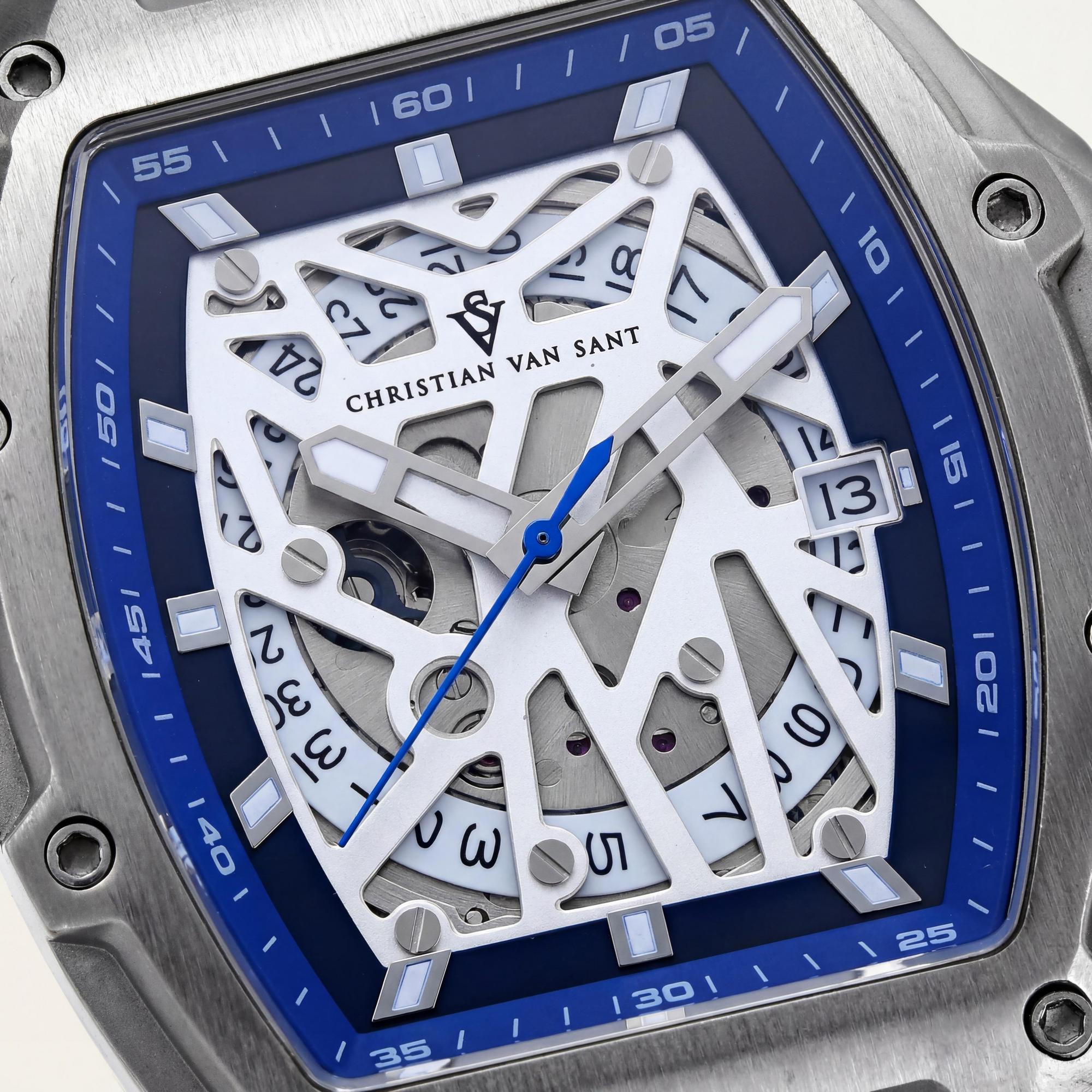 Christian Van Sant Men's Watch, White Dial Stainless Steel 40mm, Photo 2