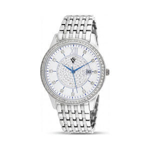Christian Van Sant Carla CV0480 White Dial Stainless Steel Women's Watch, 42mm