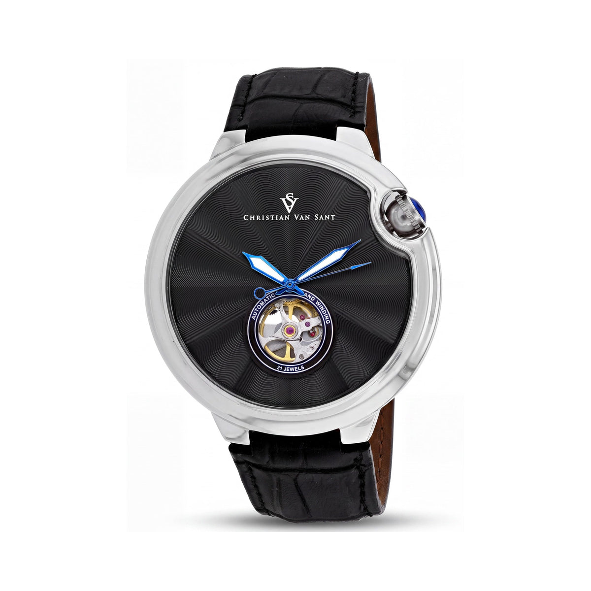 Christian Van Sant CV0146 Men's Silver Watch, 40mm, Photo 1