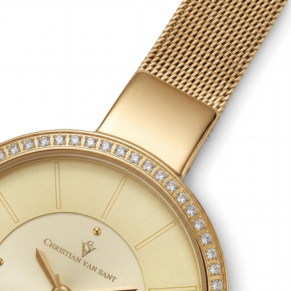 Christian Van Sant CV0224 Women's Watch — side view, Stainless Steel case 32mm