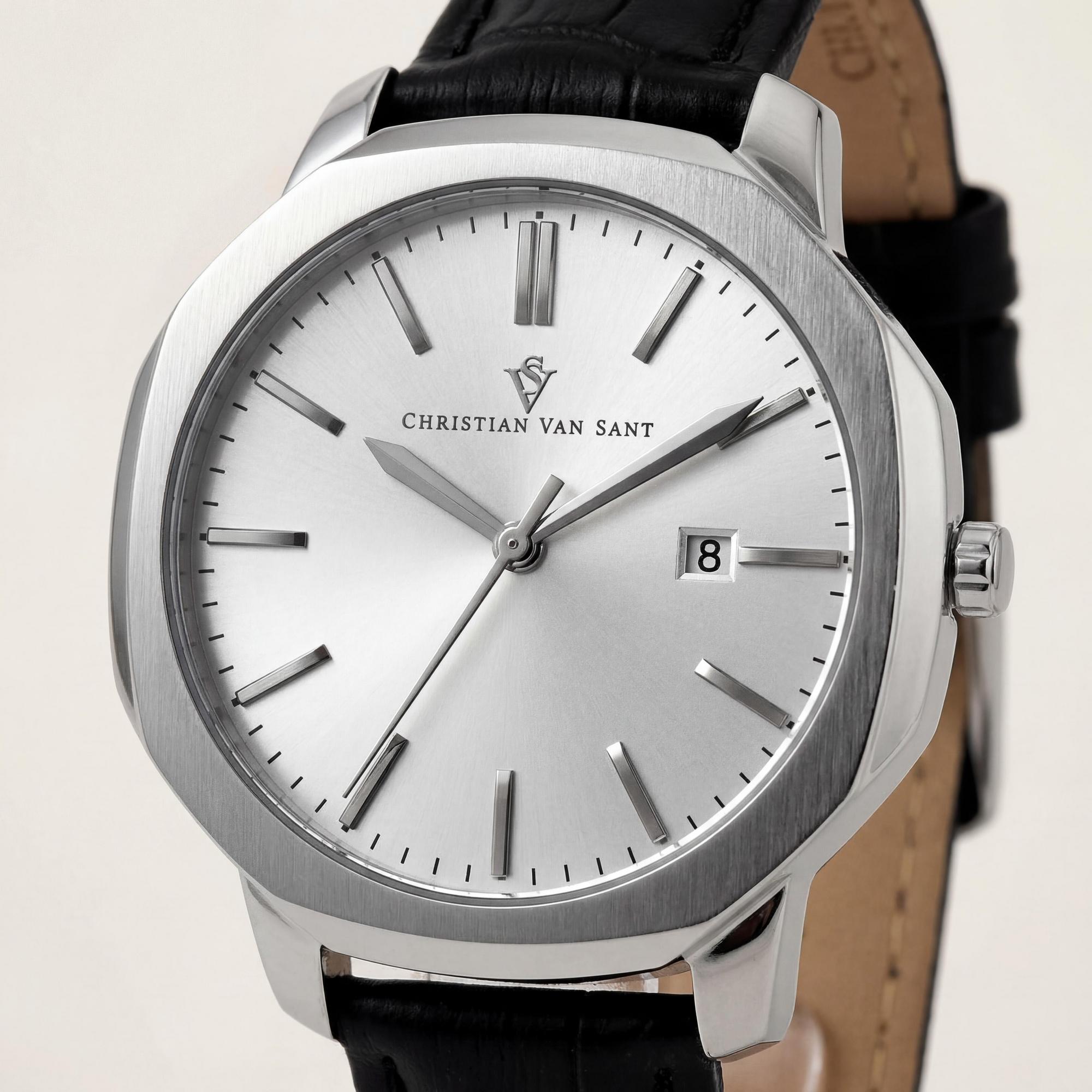Reloj de hombre Christian Van Sant CV0531, esfera plateada de 40 mm, Photo 2