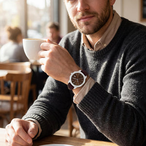 Christian Van Sant CV0536 Men's Watch — wrist wear, Leather band everyday timepiece
