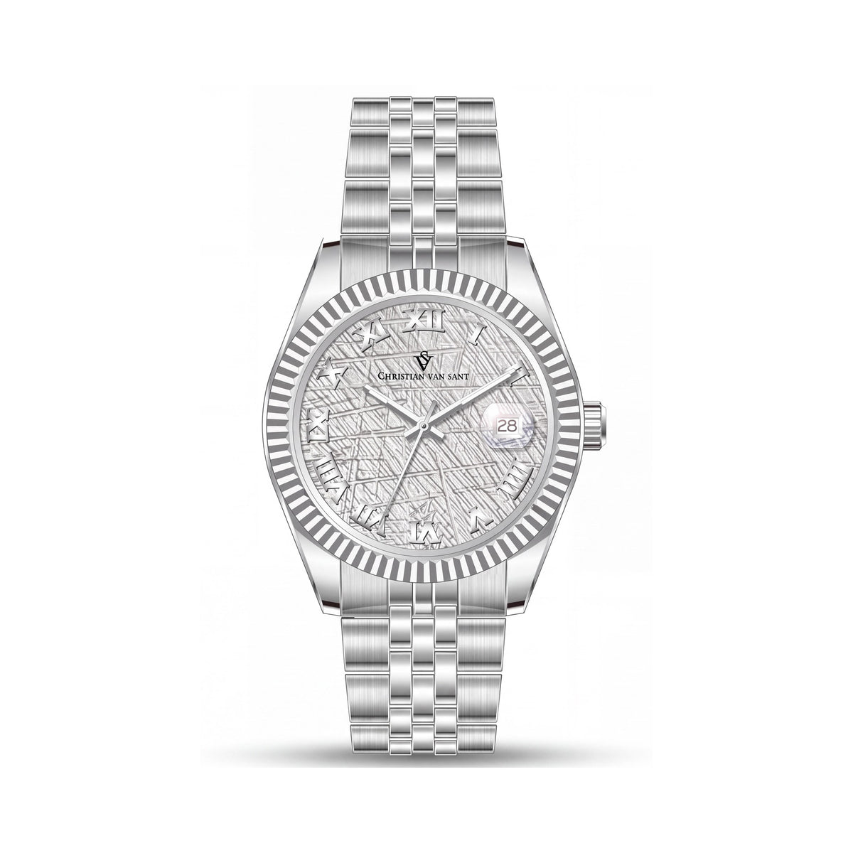 Christian Van Sant CV0700 Men's Silver Watch, 40mm, Photo 1