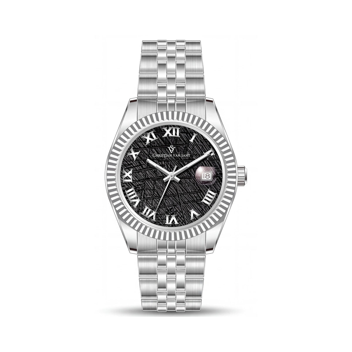 Christian Van Sant CV0701 Men's Silver Watch, 40mm, Photo 1