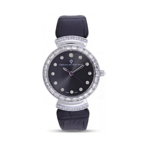 Christian Van Sant CV2940 Black Stainless Steel Women's Watch, 40mm