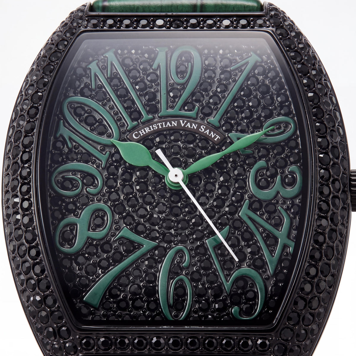 Reloj de mujer Christian Van Sant CV4825 con movimiento de cuarzo, esfera negra, correa de cuero, cristales en esfera y bisel, Photo 2