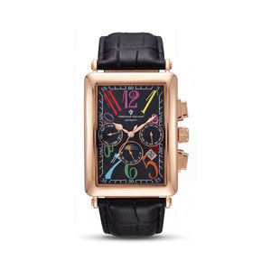 Christian Van Sant CV9143 Black Stainless Steel Men's Watch, 52mm