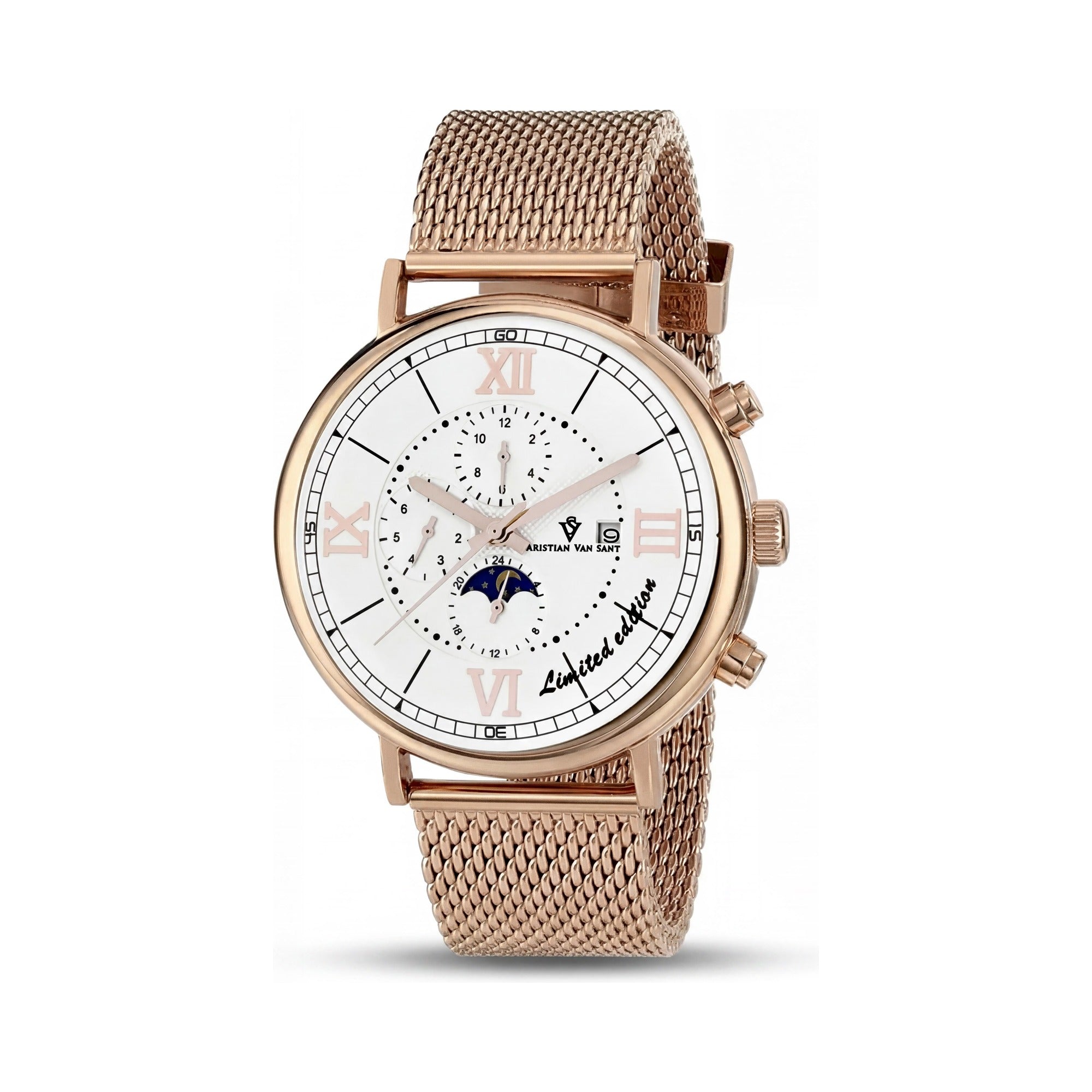 Christian Van Sant Men's Chronograph Watch, White Dial 40mm, Photo 1