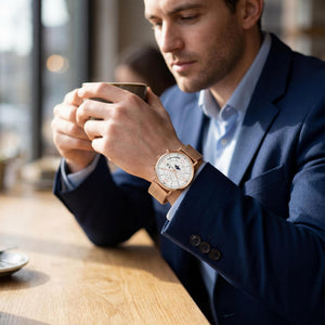 Christian Van Sant Men's Watch — side view, Stainless Steel case 40mm