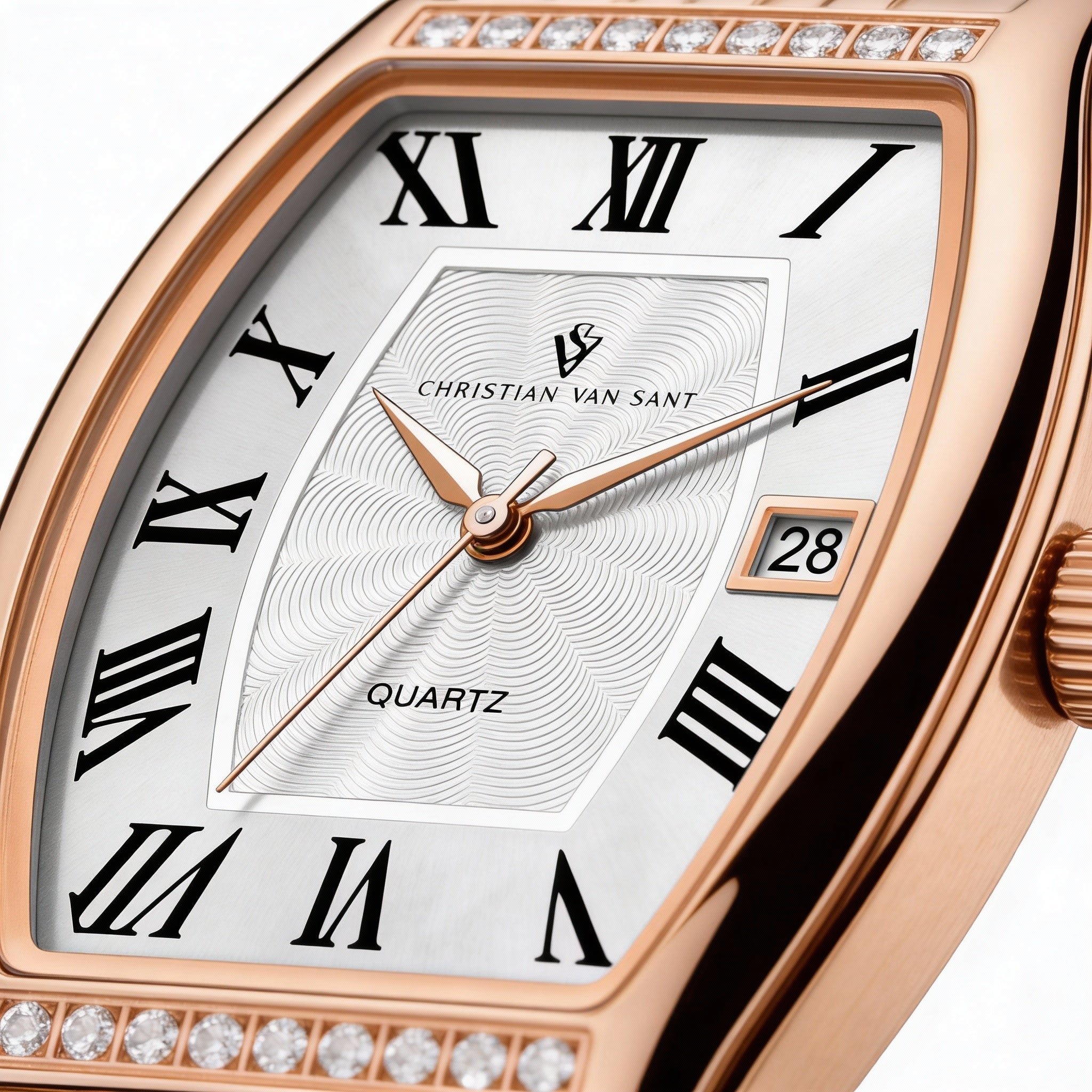 Christian Van Sant Women's Stainless Steel Watch, Gold Dial 34mm, Photo 2