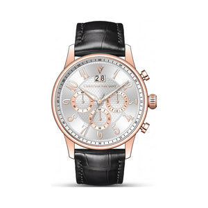 Christian Van Sant Silver Dial Stainless Steel Men's Watch, 40mm