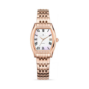 Christian Van Sant Gold Dial Stainless Steel Women's Watch, 34mm