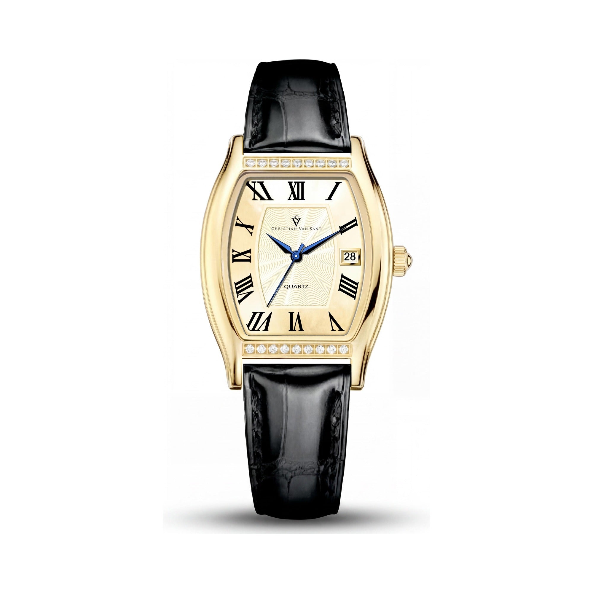 Christian Van Sant Women's Stainless Steel Watch, Gold Dial 34mm, Photo 1