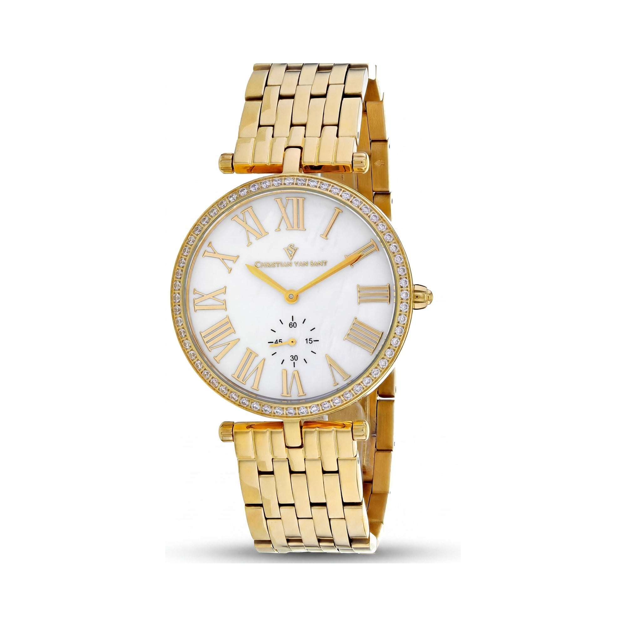 Reloj de mujer Christian Van Sant, esfera blanquecina, acero inoxidable de 36 mm, Photo 1