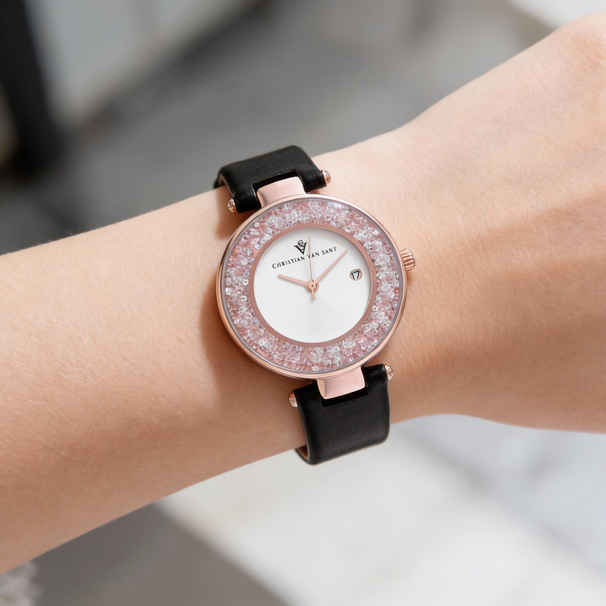 Reloj Christian Van Sant para Mujer, Esfera Plateada de Acero Inoxidable 40mm, Photo 3