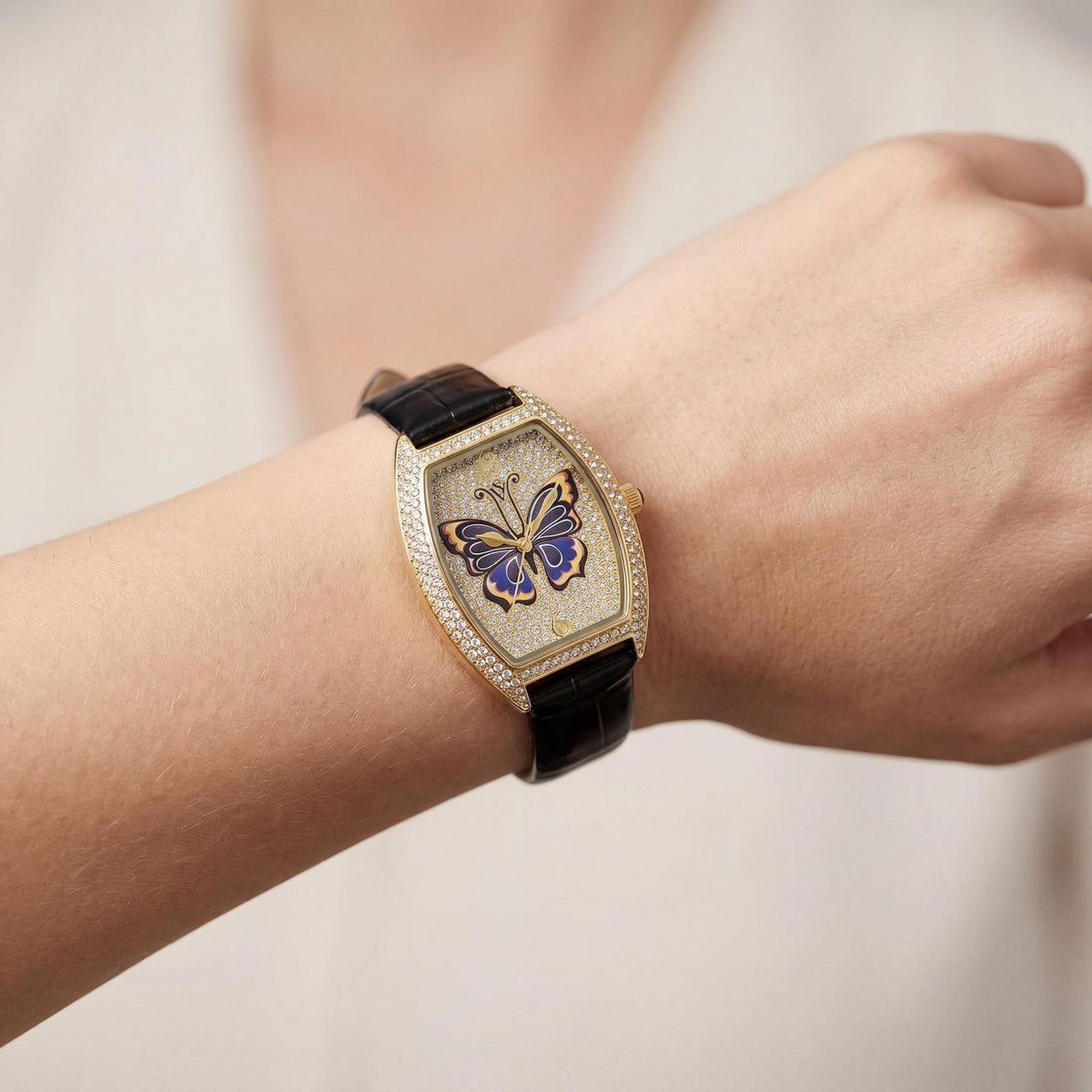Christian Van Sant Women's Watch, Gold Dial Stainless Steel 40mm, Photo 3