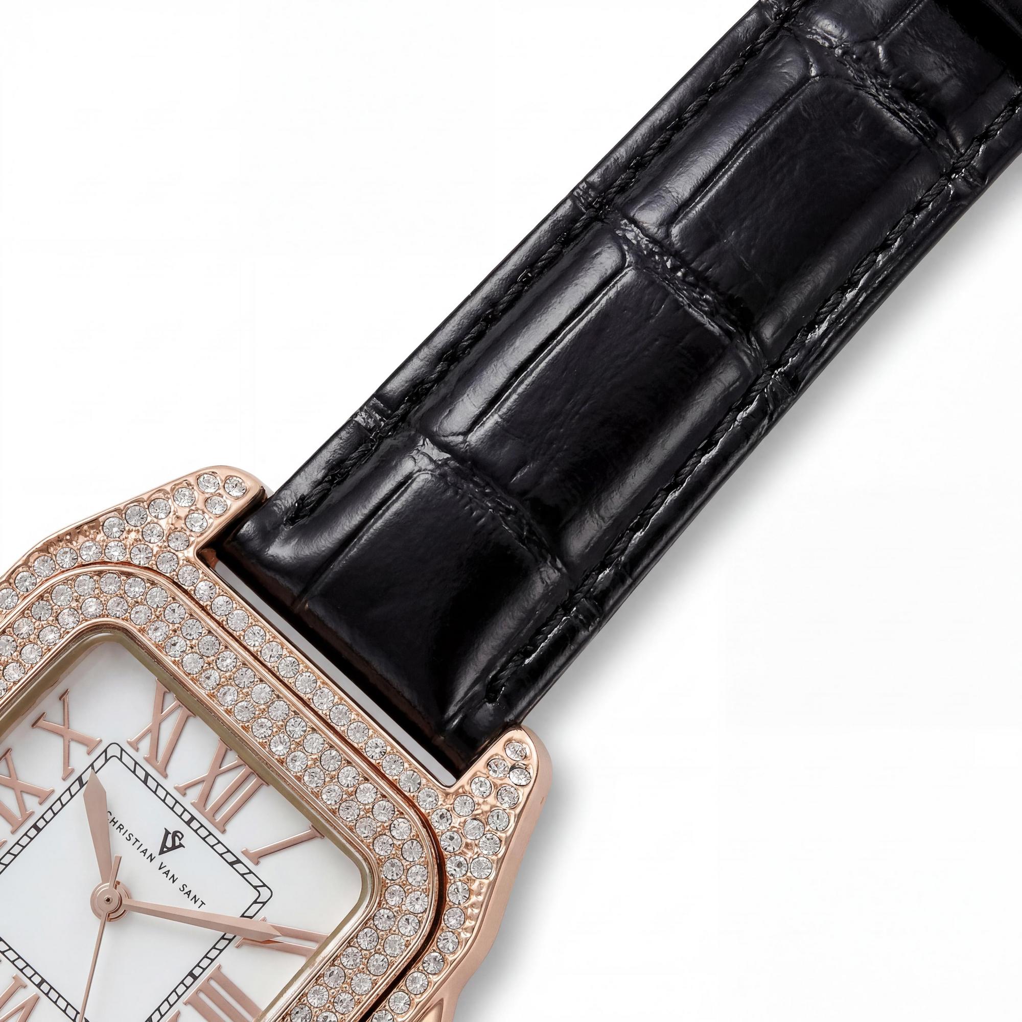 Reloj de vestir de cuarzo Christian Van Sant para mujer, esfera blanca de 40 mm, Photo 3