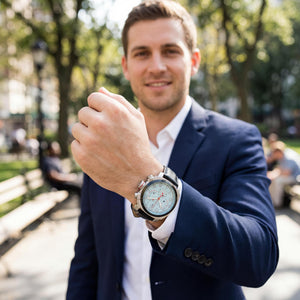 Christian Van Sant Grand Python Men's Watch — wrist wear, Leather band sport timepiece