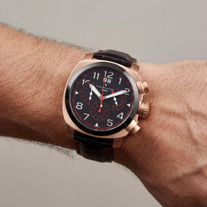 Christian Van Sant Grand Python Men's Watch — wrist wear, Leather band business timepiece