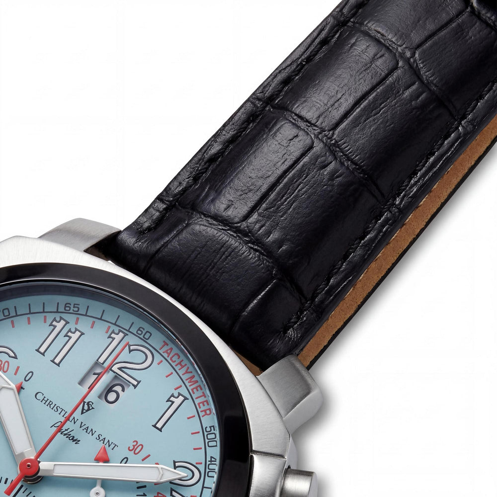 Christian Van Sant Grand Python Men's Watch — side view, Stainless Steel case