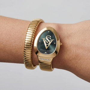 Christian Van Sant Women's Watch — side view, Stainless Steel case