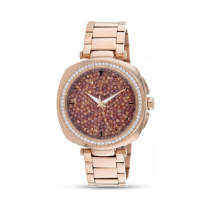 Christian Van Sant Mirabella CV0493 Orange Dial Stainless Steel Women's Watch, 40mm