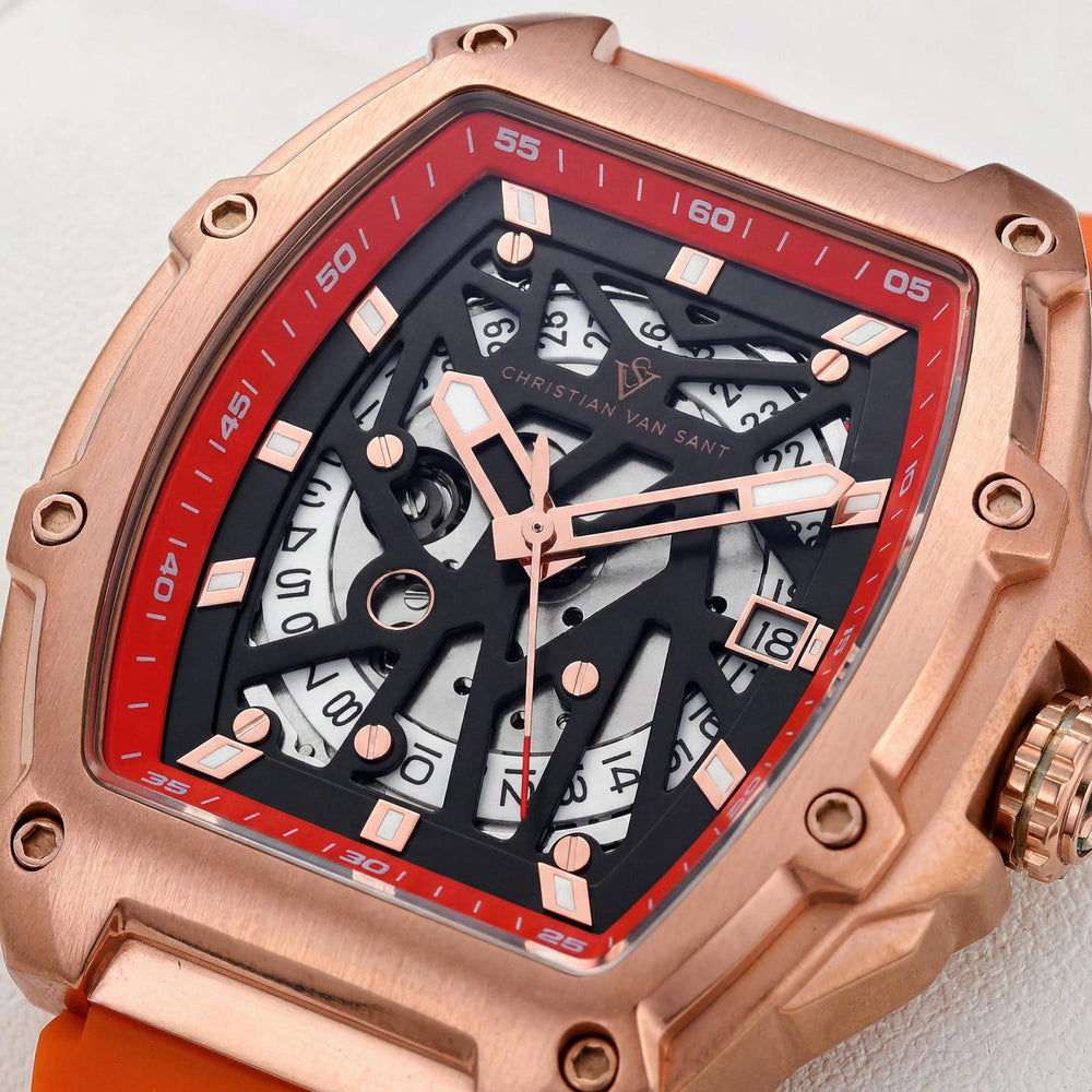 Christian Van Sant Modern Men's Watch — front view, Automatic movement 50mm