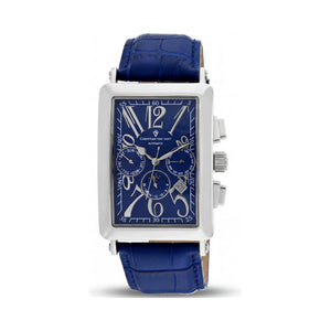 Christian Van Sant Modern Blue Dial Stainless Steel Men's Watch, 40mm