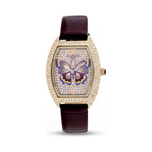 Christian Van Sant Modern Gold Dial Stainless Steel Women's Watch, 40mm