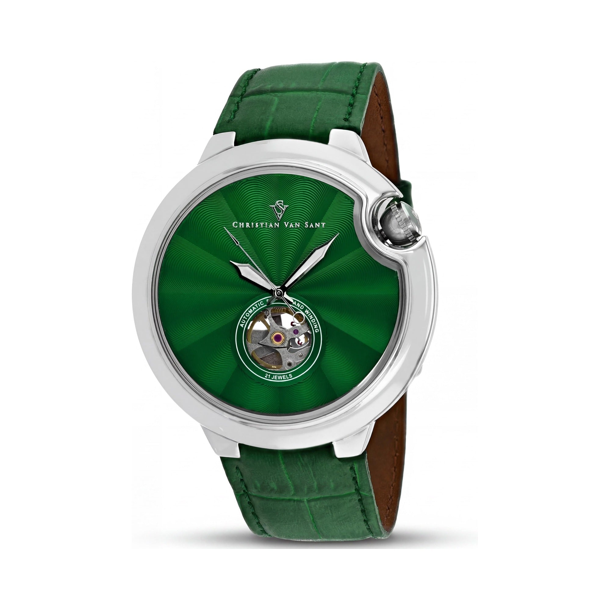 Reloj Christian Van Sant para hombre, esfera negra, acero inoxidable 40 mm, Photo 1