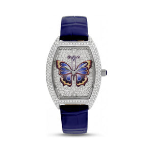 Christian Van Sant Modern Silver Dial Stainless Steel Women's Watch, 40mm