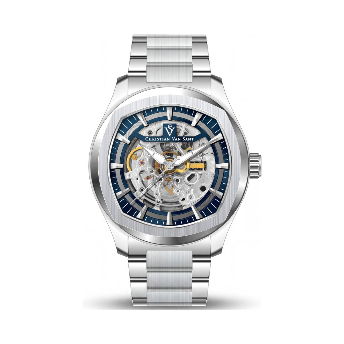Christian Van Sant Men's Watch, Blue Dial Stainless Steel 40mm, Photo 1