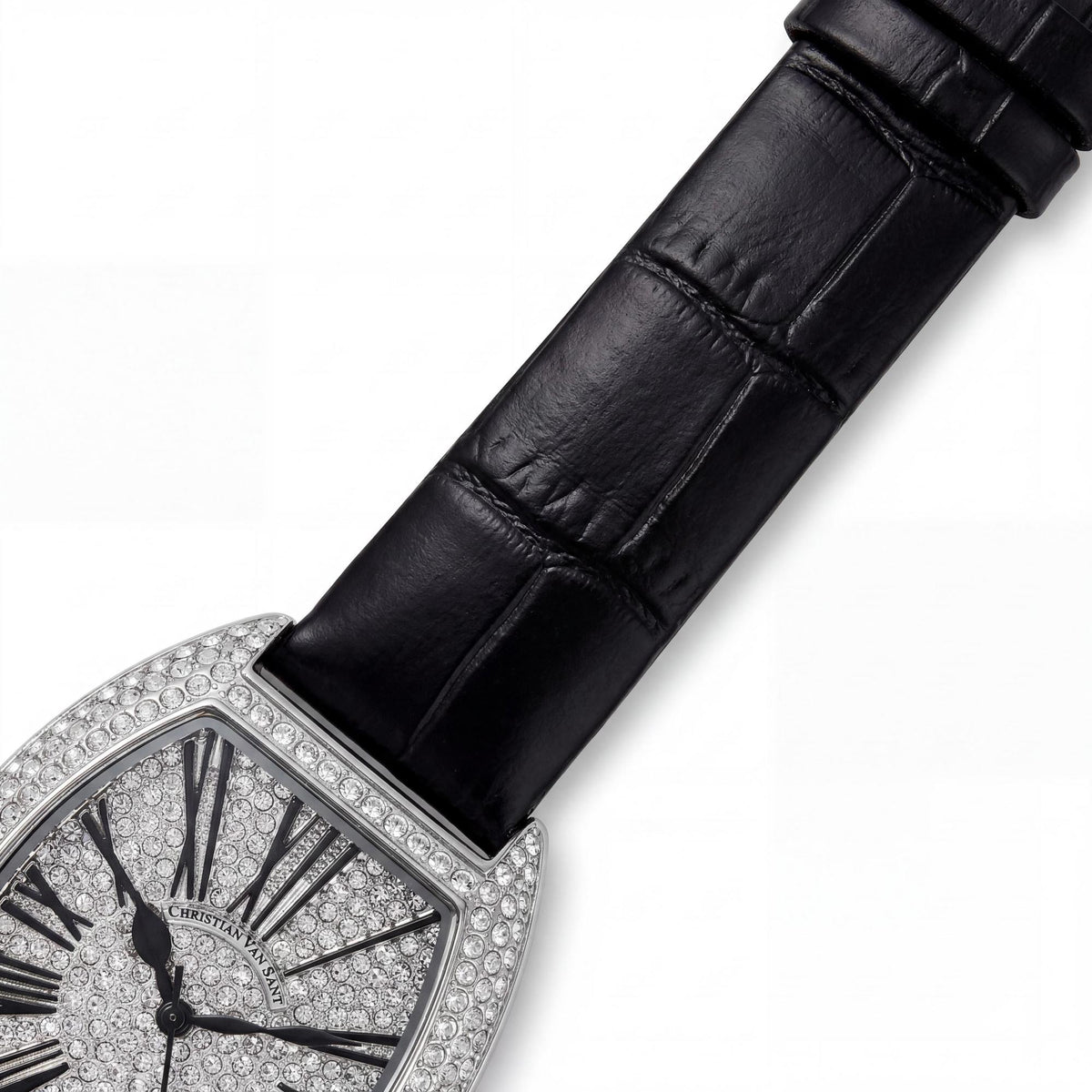 Reloj de cuarzo plateado para mujer de Christian Van Sant con esfera y bisel de cristal, Photo 2