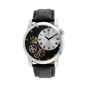 Christian Van Sant Silver Dial Stainless Steel Men's Watch, 44mm