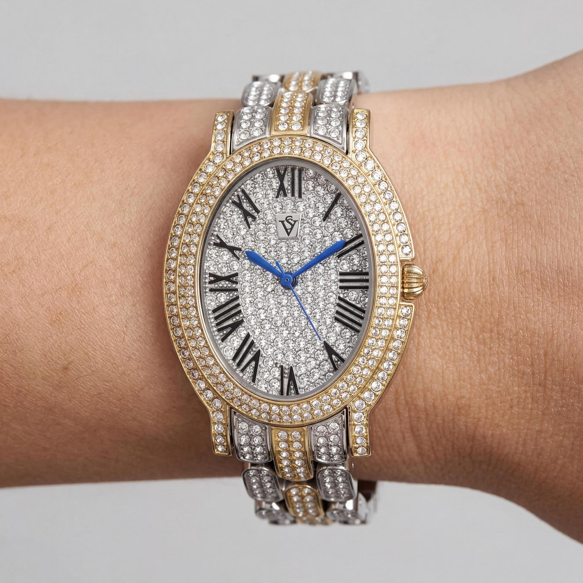 Reloj cronógrafo Christian Van Sant para mujer, esfera plateada de 40 mm, Photo 3