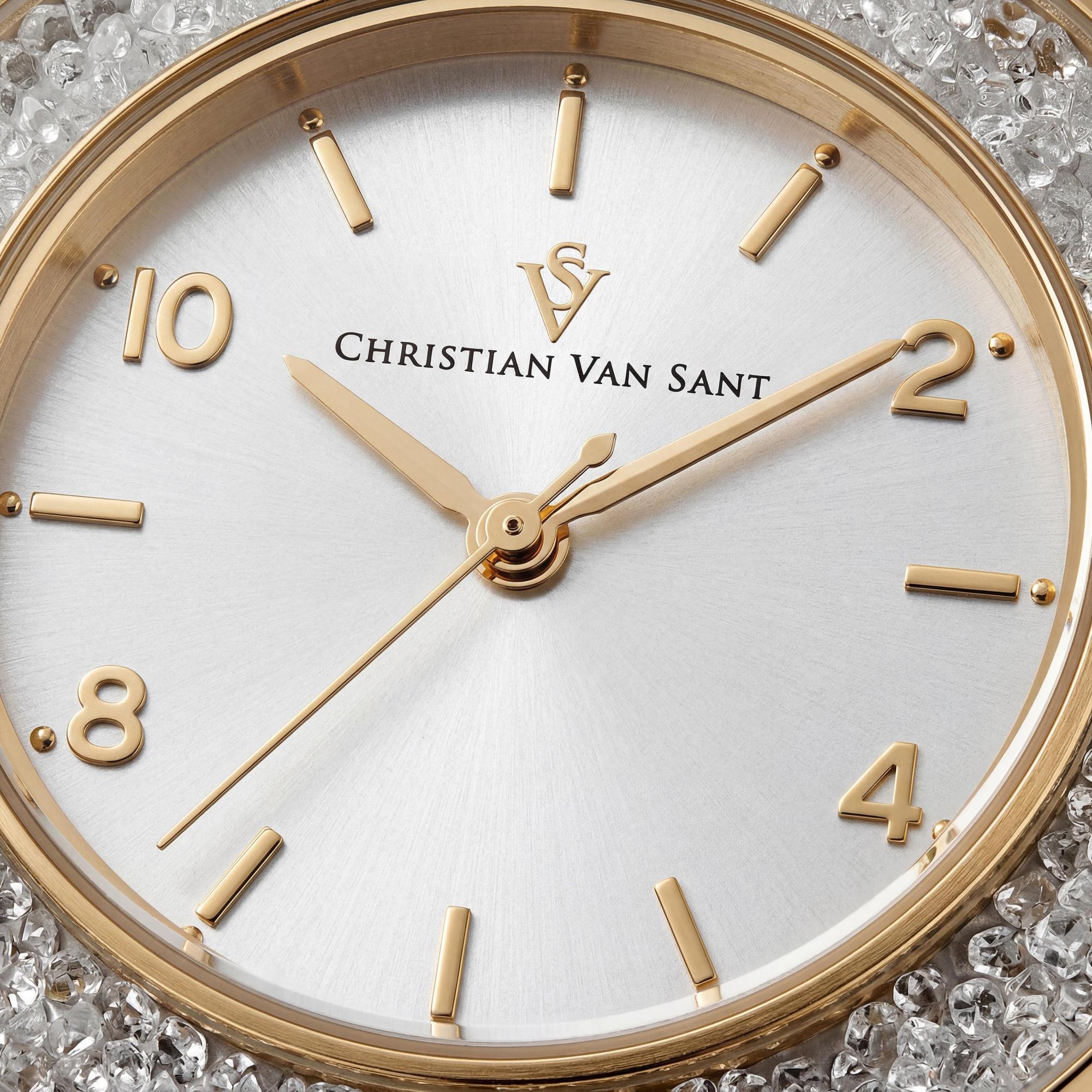 Reloj de mujer Christian Van Sant, esfera plateada de acero inoxidable 36 mm, Photo 2