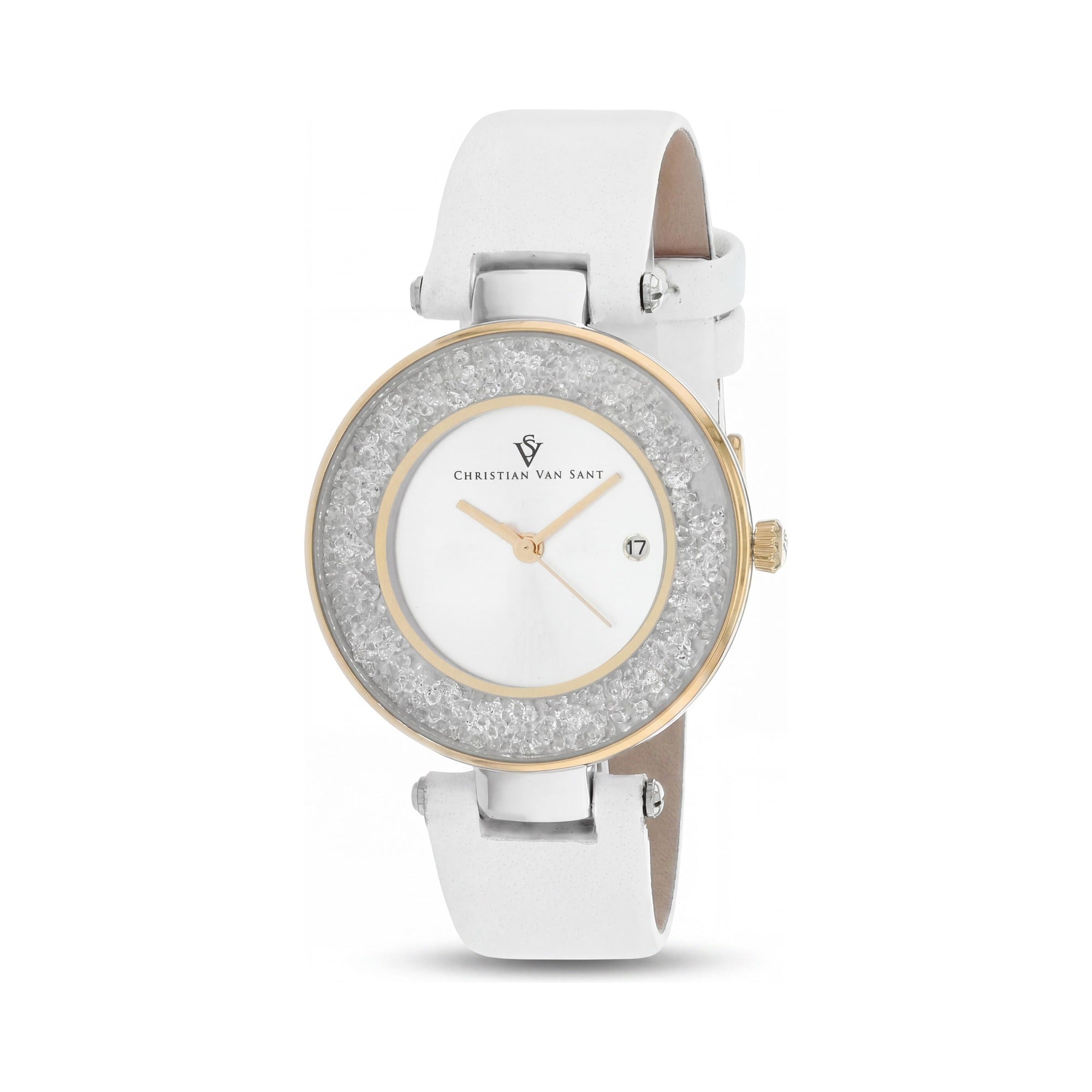 Reloj de mujer Christian Van Sant, esfera plateada de acero inoxidable 36 mm, Photo 1