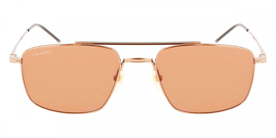 Calvin Klein Men's Gold Aviator Sunglasses (CK22111TS 717)