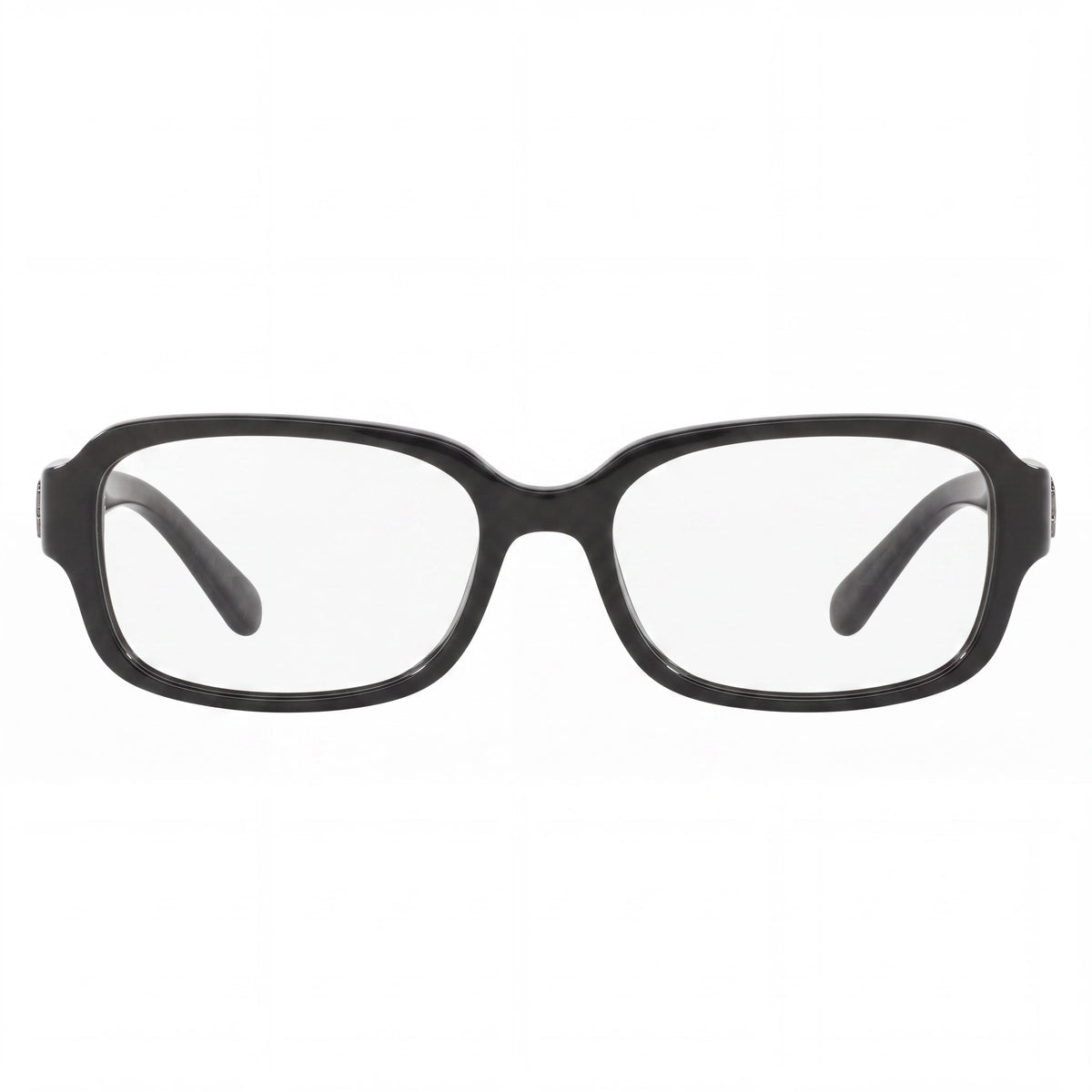 Lentes oftálmicos Coach Hc 6105, armazón negro con metal pavonado y logotipo ovalado para mujer, 51 mm, Photo 2