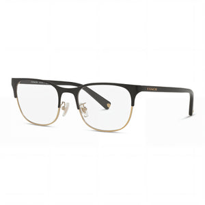 Coach Hc5131 Black/Gold Square Eyeglasses for Women, Metal frame