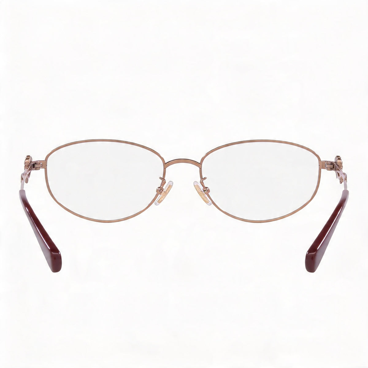 Monturas de gafas COACH Hc5161td de titanio ovalado brillante oro rosa para mujer de 54 mm, Photo 2