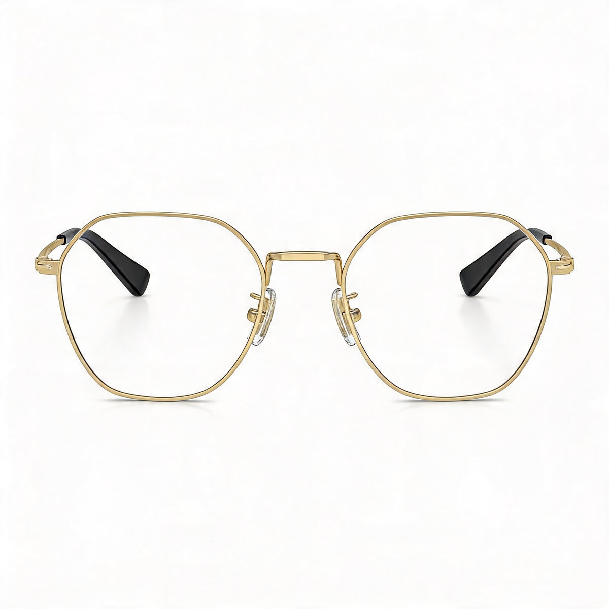 Coach Hc5170 Shiny Light Gold Square Eyeglasses for Men, Metal 52mm, Photo 2