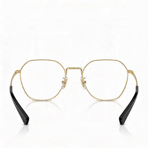 Coach Hc5170 Square Eyeglasses Men — side view, Gold Metal temples