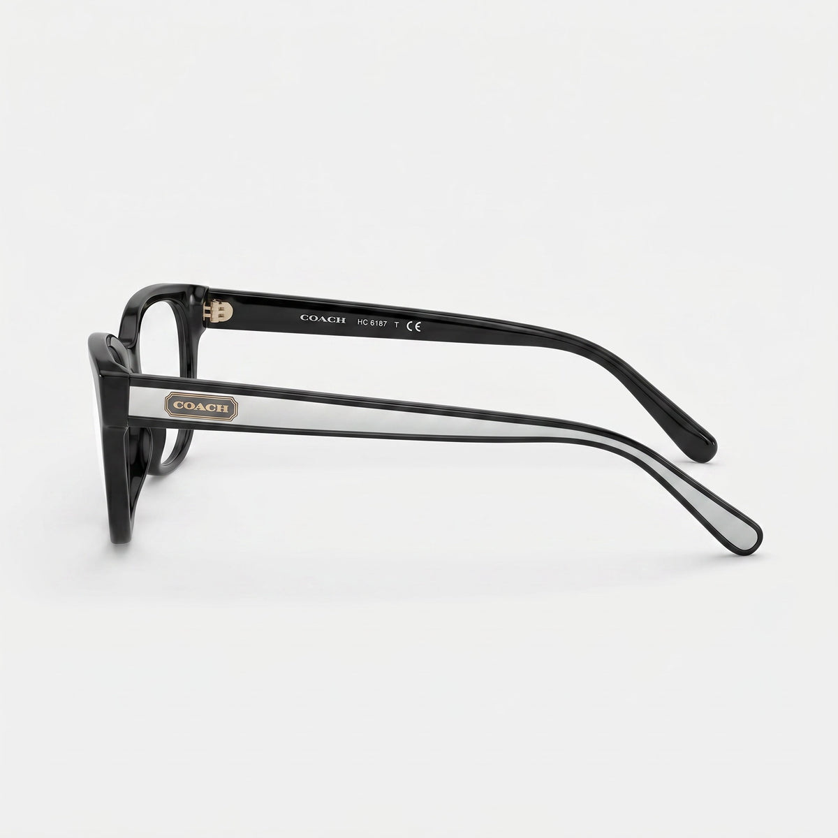 Gafas graduadas ovaladas para mujer Coach Hc6187 negras, 52mm, Photo 2